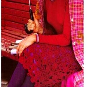 Vintage Anthropologie Y2K crochet skirt